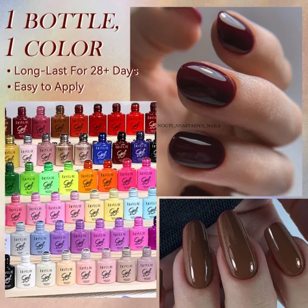 Nail Kits: 6Pcs Autumn Gel Nail Polish Set - Image 4