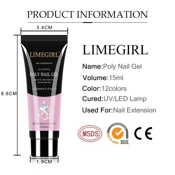 Nail Kits Poly Gel Set - Acrylic Extension DIY Novice - Image 4