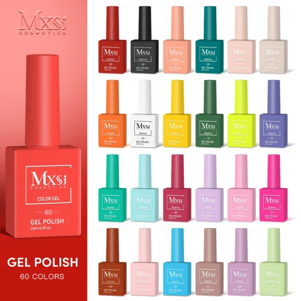 Nail Kits, 15ml Gel Polish in Neon & Pastel Colors - Image 3