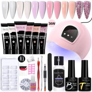 Nail Kits: 15ml Quick Extension Gel with UV Lamp