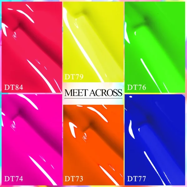 Nail Kits 12pcs Fluorescent Macaron UV Gel Polish Set - Image 3