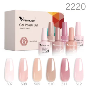 Nail Kits Jelly Pink Gel Polish Set - HEMA Free