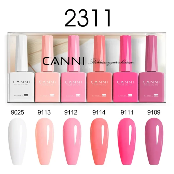 Nail Kits: 2/6pcs HEMA Free Gel Polish Set - Image 2