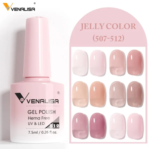 Nail Kits Jelly Pink Gel Polish Set - HEMA Free - Image 2
