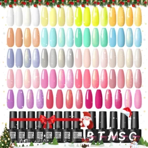 Nail Kits 20PCS Gel Polish Set With Glitter Coats