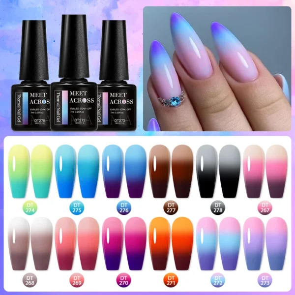 Nail Kits Color Changing Thermal Gel Long Lasting - Image 2