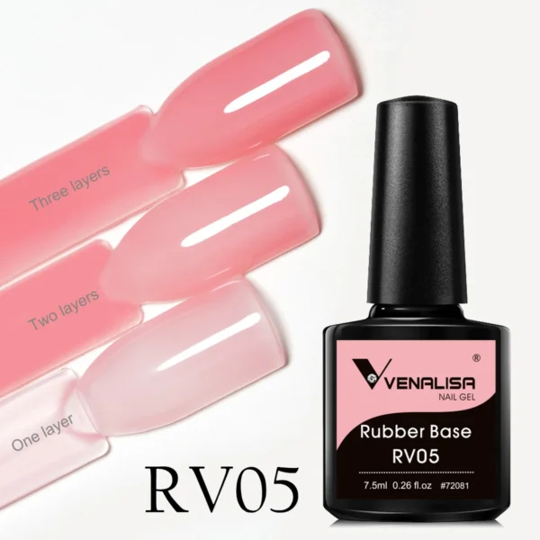 Nail Kits Venalisa Hema-Free Rubber Base Gel - Image 5
