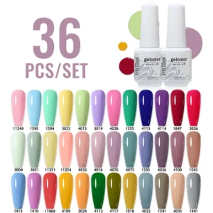 Nail Kits 36 Colors Gel Polish UV LED Soak-Off