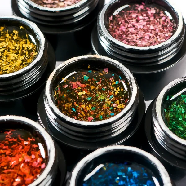 Nail kits 5ml Floral Gel Polish with Dried Flowers - Image 2