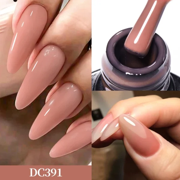 Nail Kits: 7ml Translucent Jelly Rubber Base Gel - Image 4