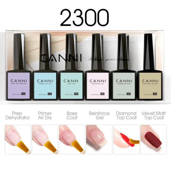 Nail Kits: 2/6pcs HEMA Free Gel Polish Set - Image 6