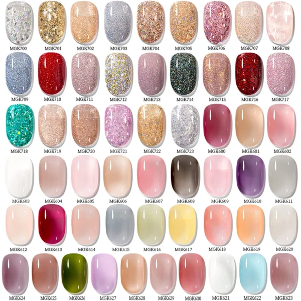 Nail Kits Full Coverage Base Top Coat Soak Off Gel - Image 3