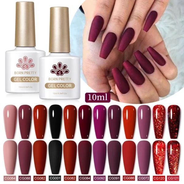 Nail Kits: 130 Colors Matte Gel Polish Soak Off