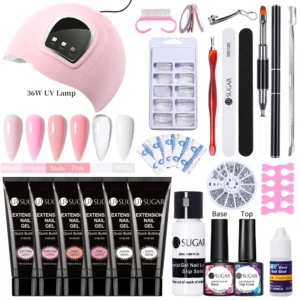 Nail Kits: 15ml Gel Set with 6W LED Lamp