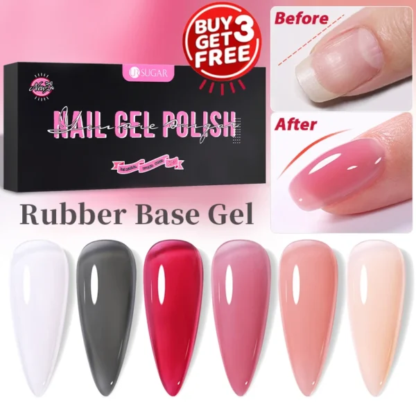 Nail Kits UR SUGAR Gel Polish Set - 6pcs Jelly Colors - Image 3