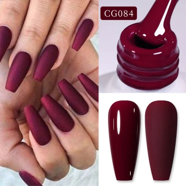 Nail Kits: 130 Colors Matte Gel Polish Soak Off - Image 2