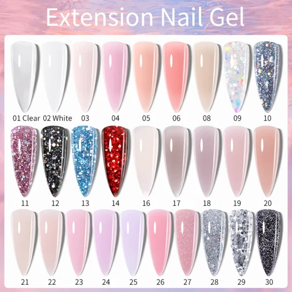 Nail Kits - 15ml Extension Gel, UV Hard Gel Set - Image 3