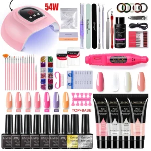 Nail Kits Extension Acrylic Gel UV LED Lamp