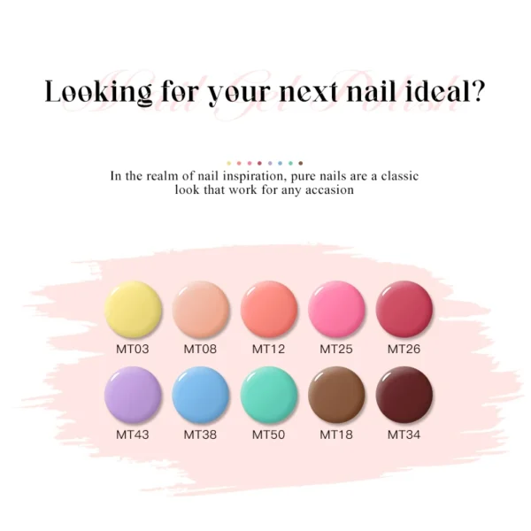 Nail Kits Macaron Gel Polish - 6 Colors Set - Image 2