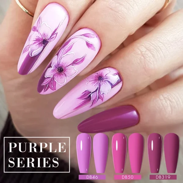 Nail Kits with 10Pcs Gel Polish Set and Glitter Colors - Image 4