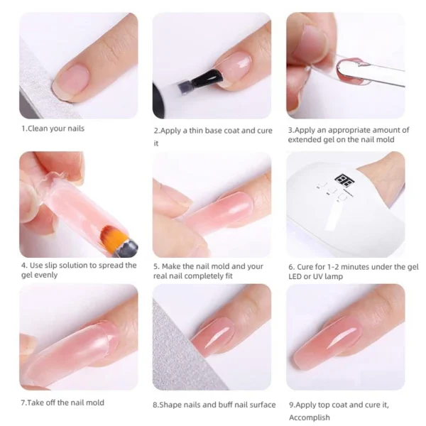 Nail Kits with 90W UV LED Lamp for Gel Design - Image 5