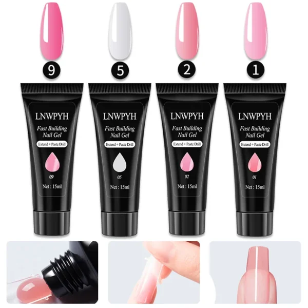 Nail Kits with UV Lamp, Drill, Gel Polish, Base & Top - Image 5