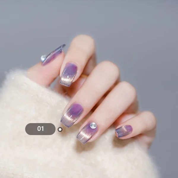 Nail Kits: 15 Colors Aurora Cat Eye Magnetic Gel - Image 5