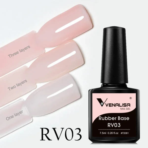 Nail Kits Venalisa Hema-Free Rubber Base Gel - Image 2