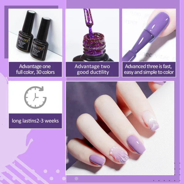 Nail Kits Extension Gel - Semi-Permanent UV Tools - Image 3