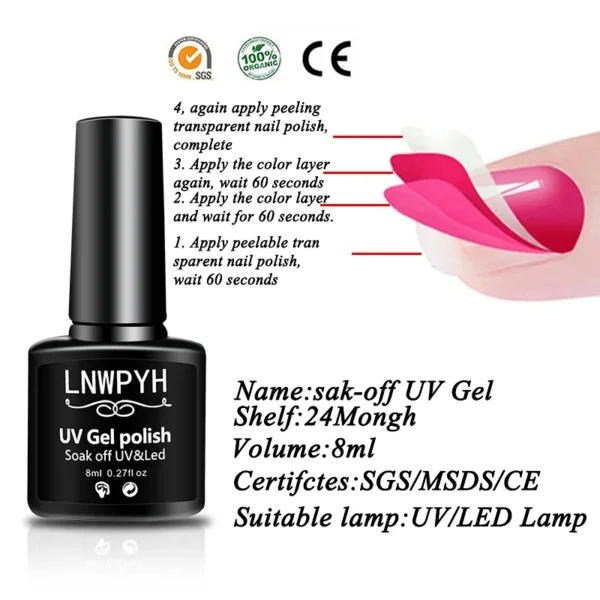Nail Kits Gel Polish Set with UV Lamp Dryer - Image 4