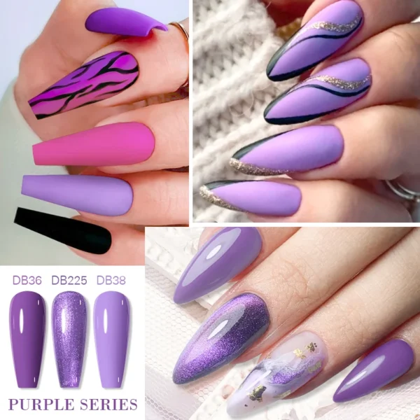 Nail Kits with 10Pcs Gel Polish Set and Glitter Colors - Image 5