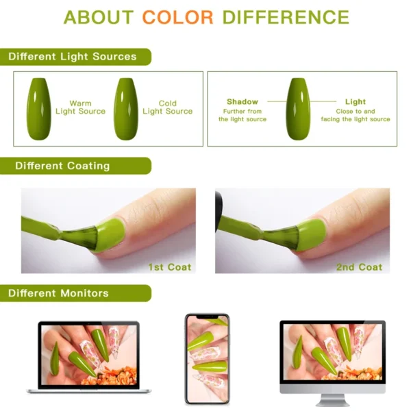 Nail Kits Macaron Gel Polish - 6 Colors Set - Image 4