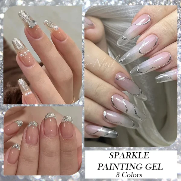 Nail Kits Super Sparkle Glitter Gel Polish 5ml - Image 4