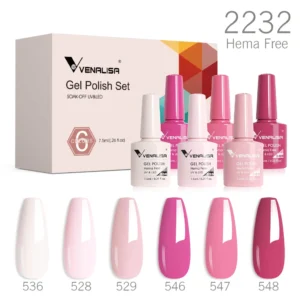 Nail Kits HEMA-Free Gel - Nude Pink Manicure Set