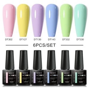 Nail Kits Macaron Gel Polish Glitter UV