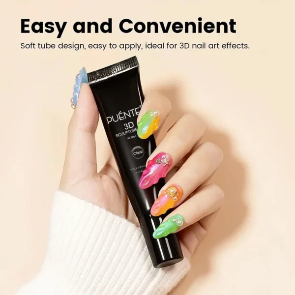 Nail Kits: 15ML Clear 3D Sculpture Gel for Nails - Image 5