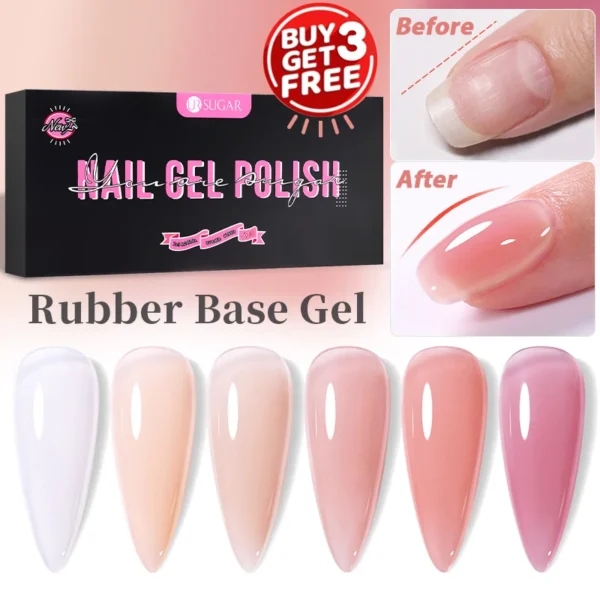Nail Kits UR SUGAR Gel Polish Set - 6pcs Jelly Colors - Image 4
