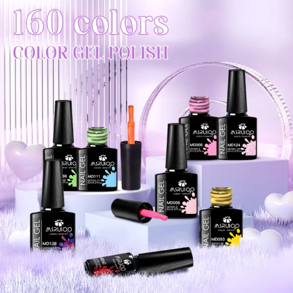 Nail Kits 8PCS Gel Polish Set for Manicure Design - Image 2