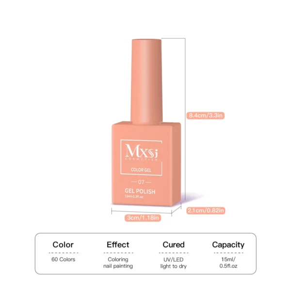 Nail Kits, 15ml Gel Polish in Neon & Pastel Colors - Image 6