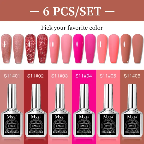 Nail Kits Glitter Gel Polish Set UV LED Varnish - Image 6