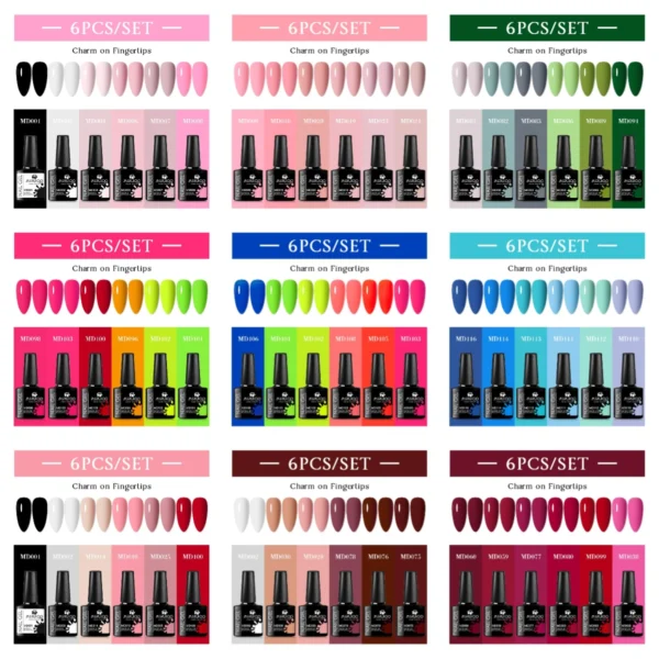 Nail Kits Fluorescent Gel Polish Neon UV LED