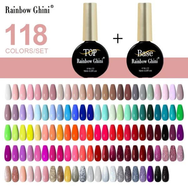 Nail Kits 120 Colors Gel Polish UV LED Set