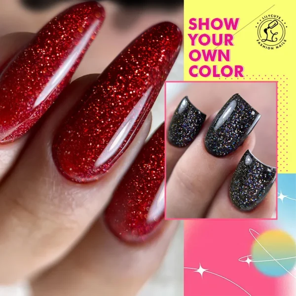 Nail Kits 6Pcs Autumn Red Brown Gel Polish Set - Image 5