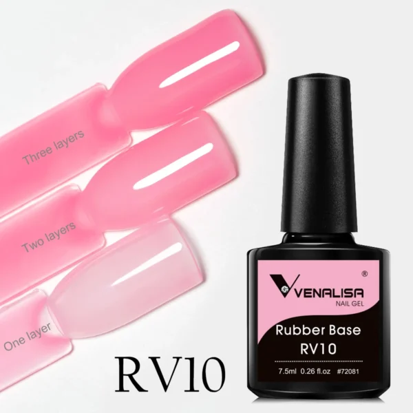 Nail Kits Venalisa Hema-Free Rubber Base Gel - Image 6