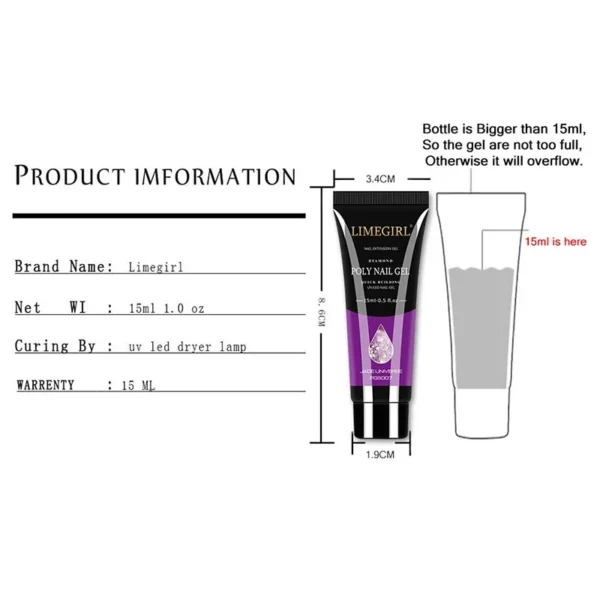 Nail Kits Poly Gel Set - Acrylic Extension DIY Novice - Image 5