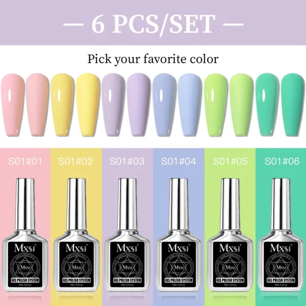 Nail Kits Glitter Gel Polish Set UV LED Varnish - Image 3