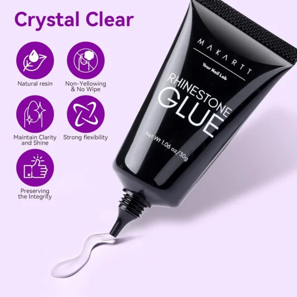 Nail Kits 3D Gel Rhinestone Glue & Sculpting Gel - Image 2