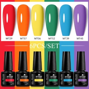Nail Kits Macaron Gel Polish - 6 Colors Set